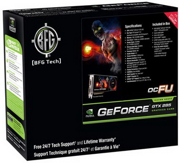 BFG GeForce GTX 285 OCFU